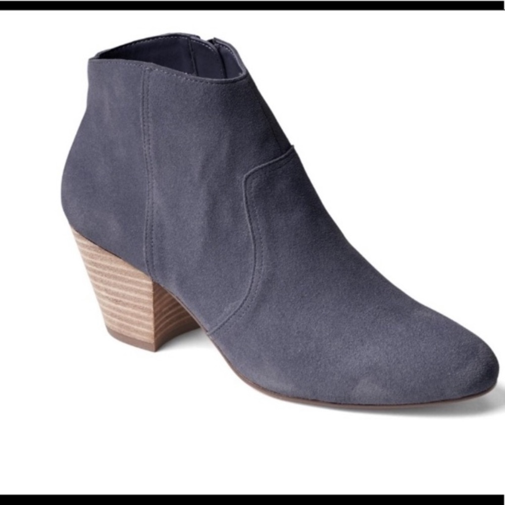GAP Blue Suede Ankle Booties